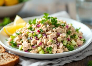 Gaivios tuno salotos su agurkais ir citrina