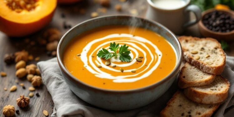 Kreminė moliūgų sriuba su imbieru