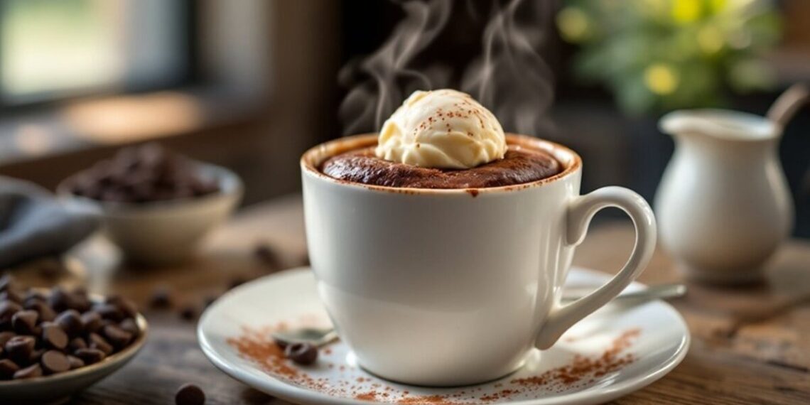 Šokoladinis greitas desertas mikrobangėje