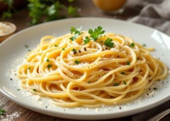 Spagečiai su grietinėlės sūrio padažu – pietūs per 20 minučių