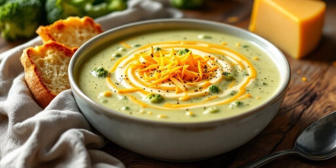 Trinta brokolių ir sūrio sriuba vakarienei