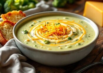 Trinta brokolių ir sūrio sriuba vakarienei