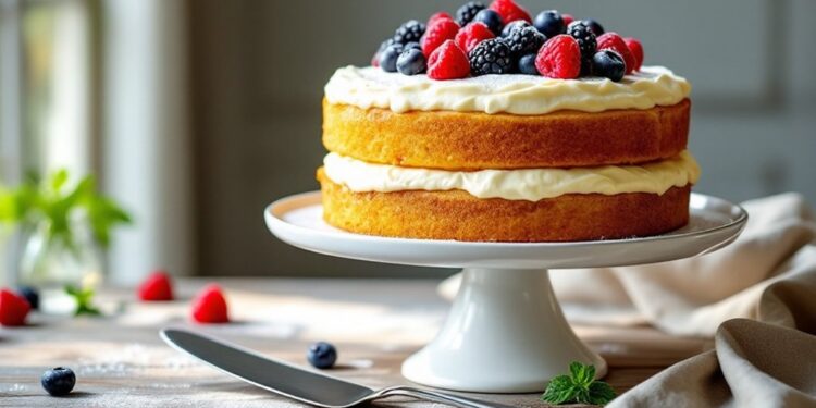 Namų gamybos tortas su maskarponės kremu