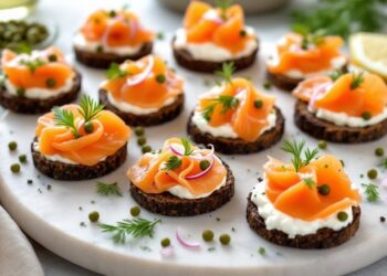 Šalti užkandžiai su lašiša